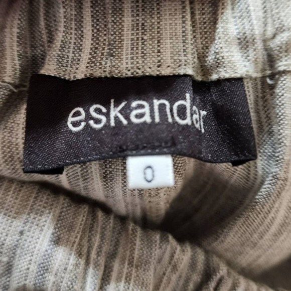Eskandar Linen lagenlook wide leg pants size 0 6-8 small - Picture 4 of 9
